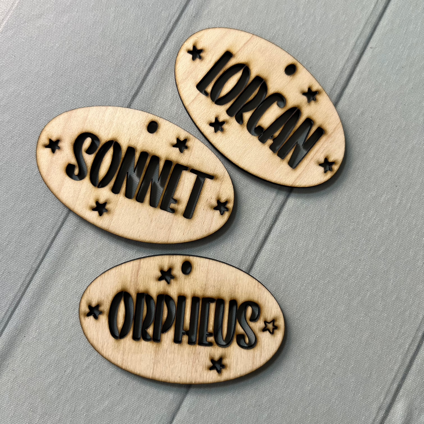 Reusable Wooden Custom Gift / Name tag labels - Christmas and more!