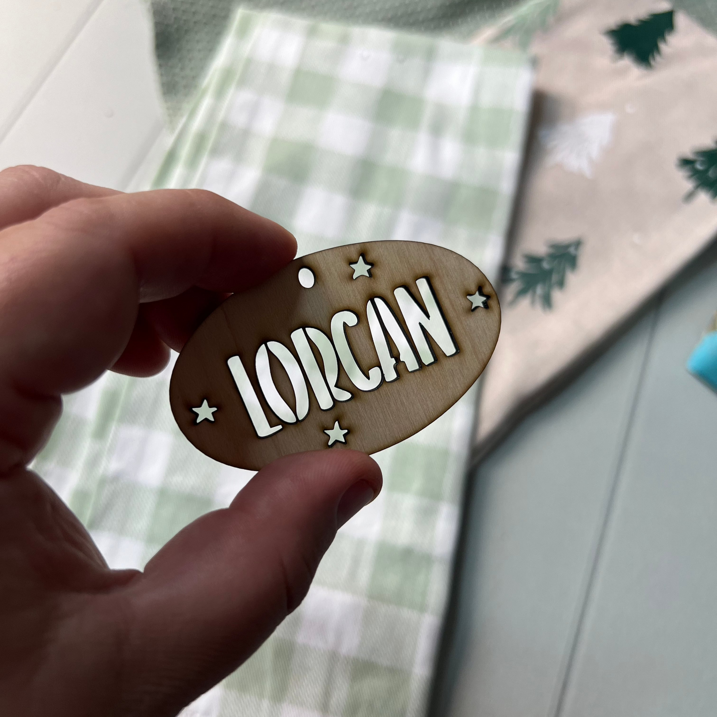 Reusable Wooden Custom Gift / Name tag labels - Christmas and more!