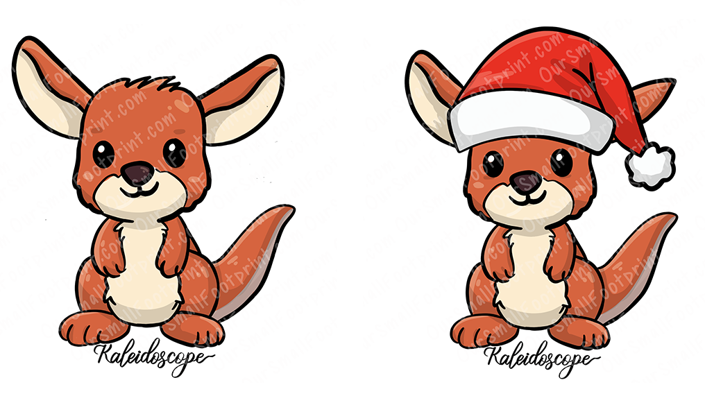 Kaleidoscope the Kangaroo - Australian Critter Sticker