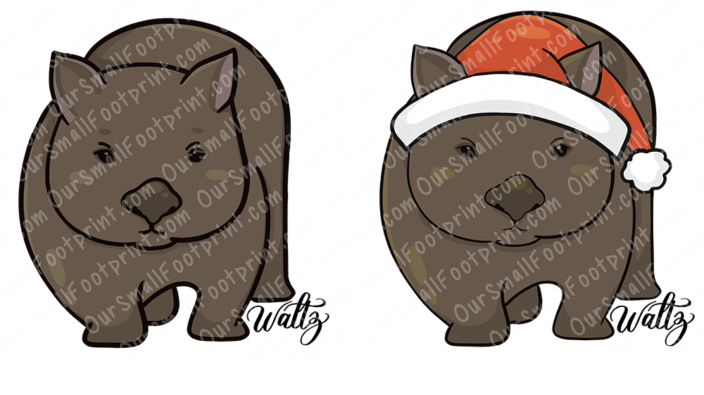 Waltz the Wombat - Australian Critter Stickers